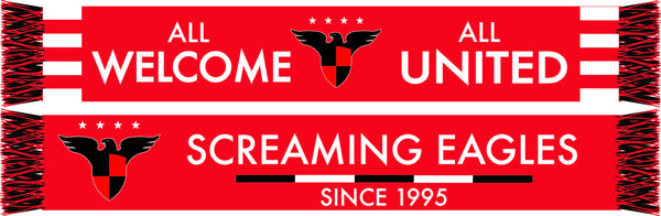 Red All Welcome - All United Supporters' Scarf